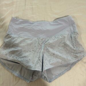 Lululemon Athletica purple grey marble Athletic Shorts